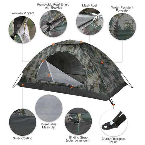 Tomshoo |  1/2 Person  Camping Tent