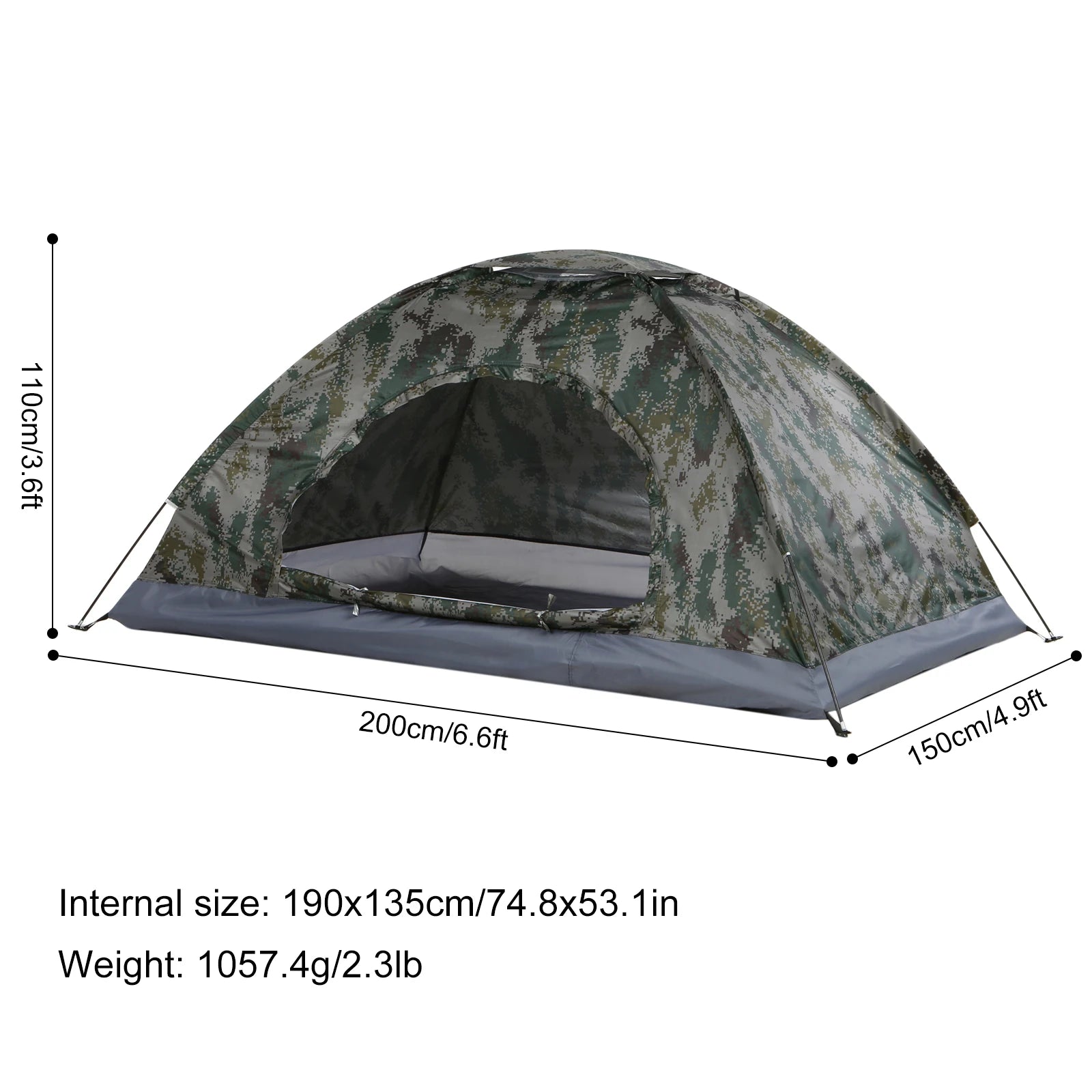 Tomshoo |  1/2 Person  Camping Tent