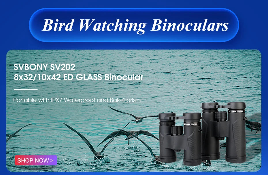 SVBONY | SV47 Binoculars 8x32/8x42/10x42 IPX7